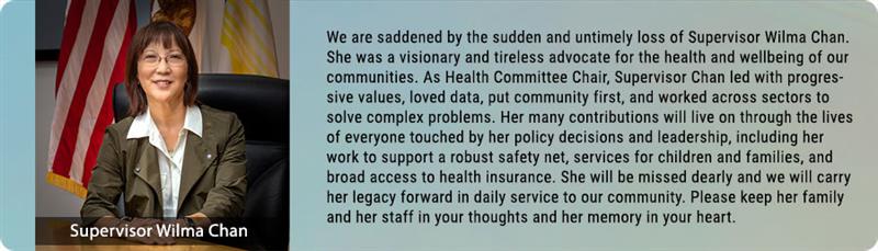 Supervisor Wilma Chan