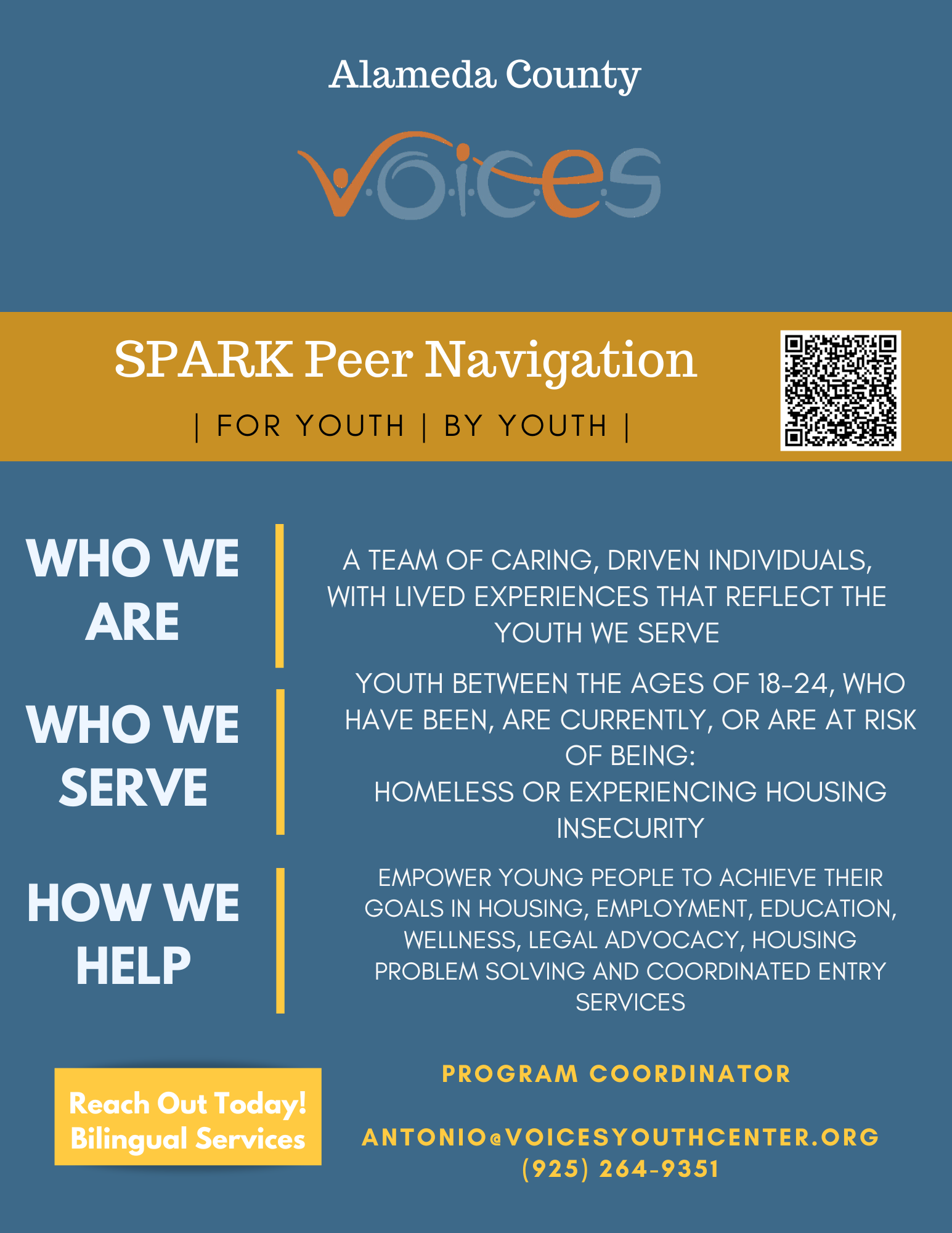 Peer Navigation program flyer